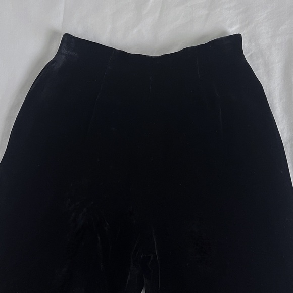 INC International Concepts Petite Velvet Trousers | Black | Size 4P | EUC - Picture 8 of 13